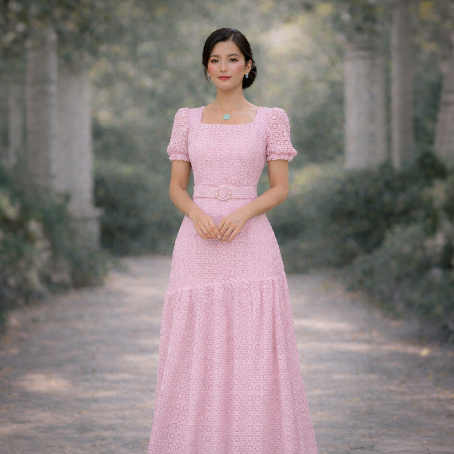 Vestido Midi Estruturado Sofia Guipir