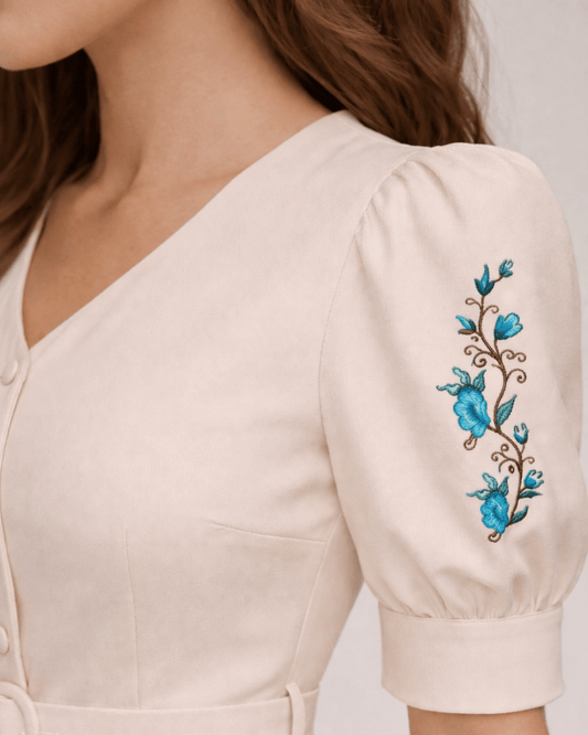 Vestido Midi em Alfaiataria Ianka