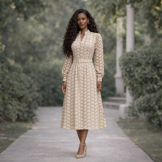 Vestido Midi Estruturado Heloísa Crepe