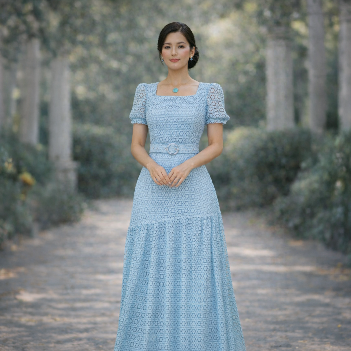 Vestido Midi Estruturado Sofia Guipir