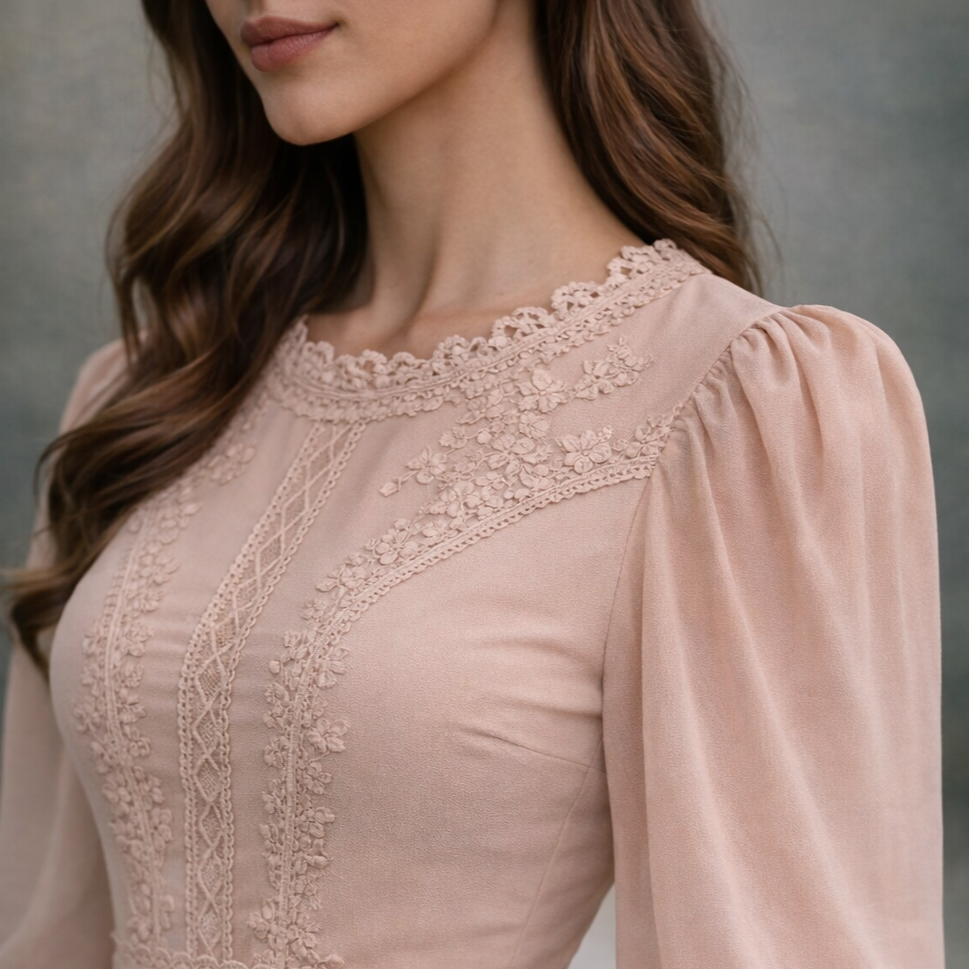 Vestido Longo Fluido Anny Musseline