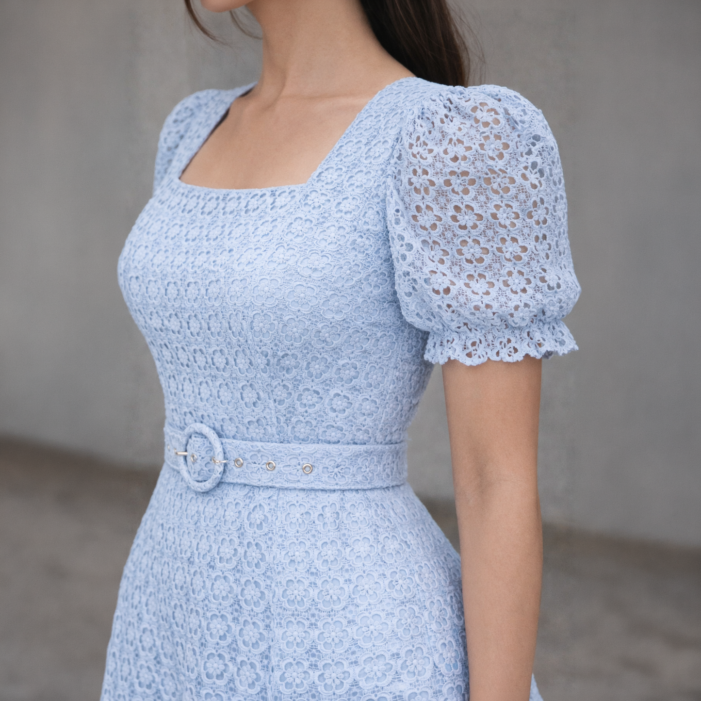 Vestido Midi Estruturado Sofia Guipir