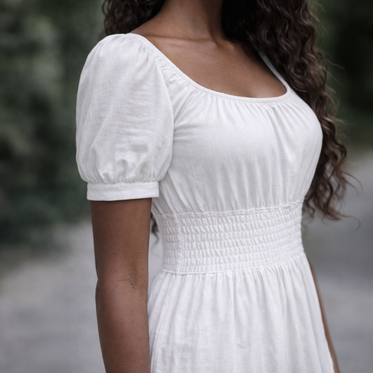 Vestido Midi Viscose Guipir Elastex
