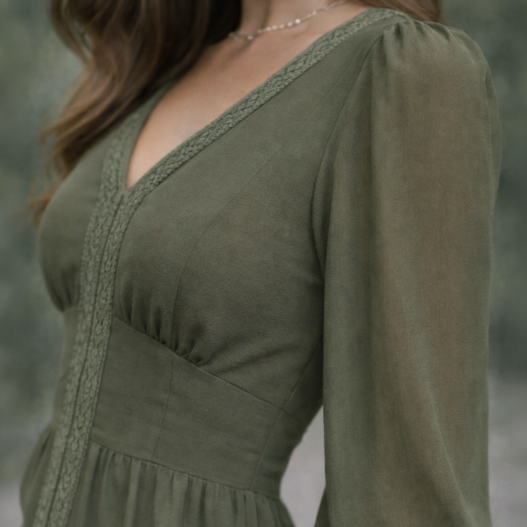 Vestido Longo Fluido Malu Musseline