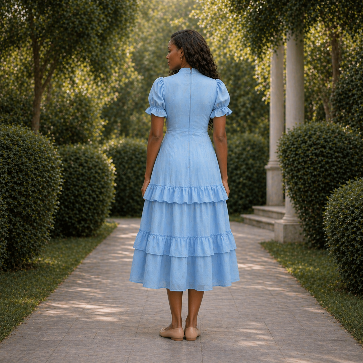 Vestido Midi Fluido Francy Chiffon