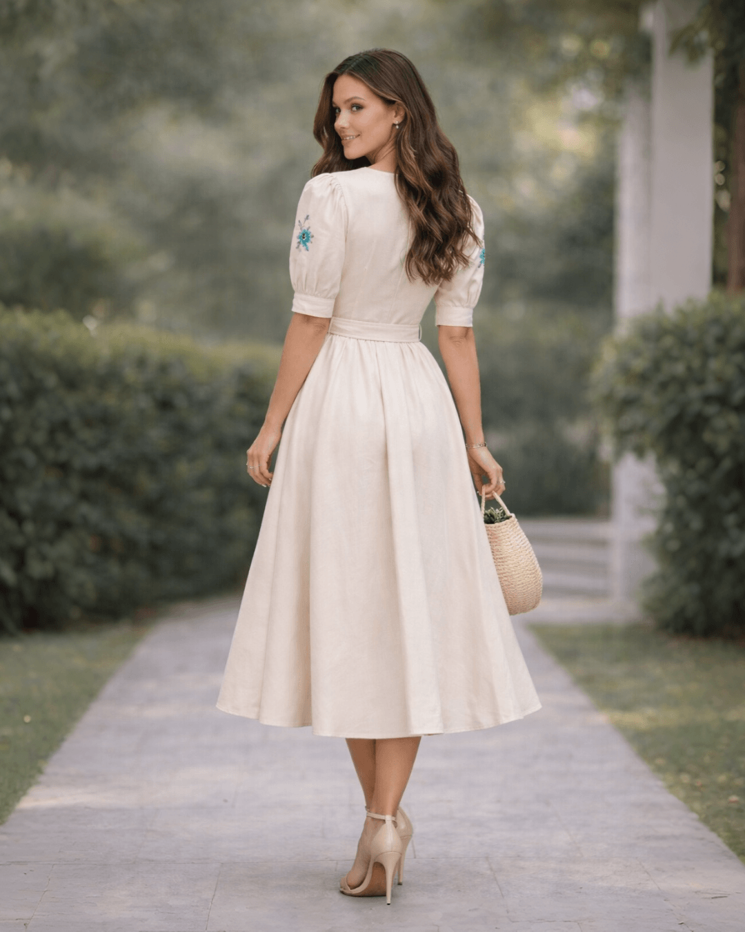 Vestido Midi em Alfaiataria Ianka